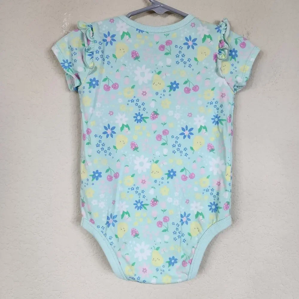 24 Months - Baby & Toddler Clothes - Floral Bodysuit - Picture 3 of 3